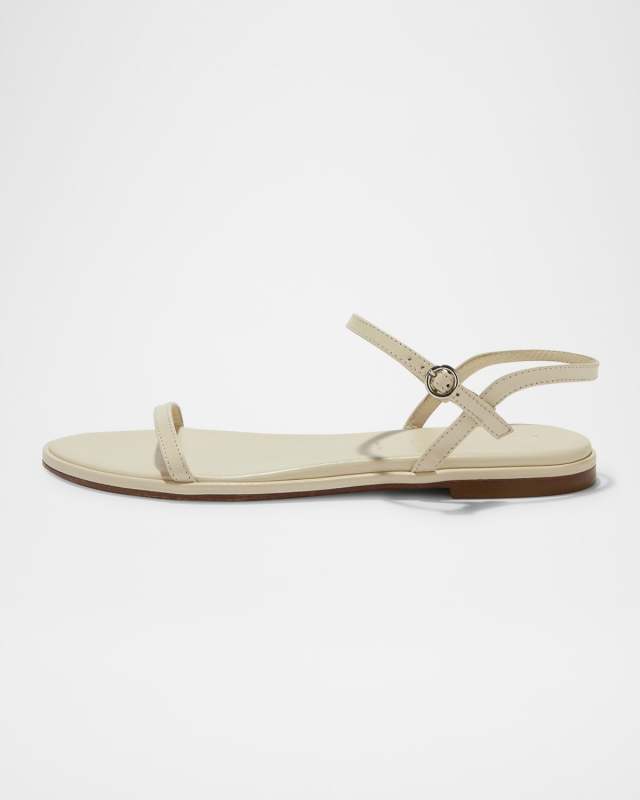 Nettie Leather Ankle-Strap Sandals